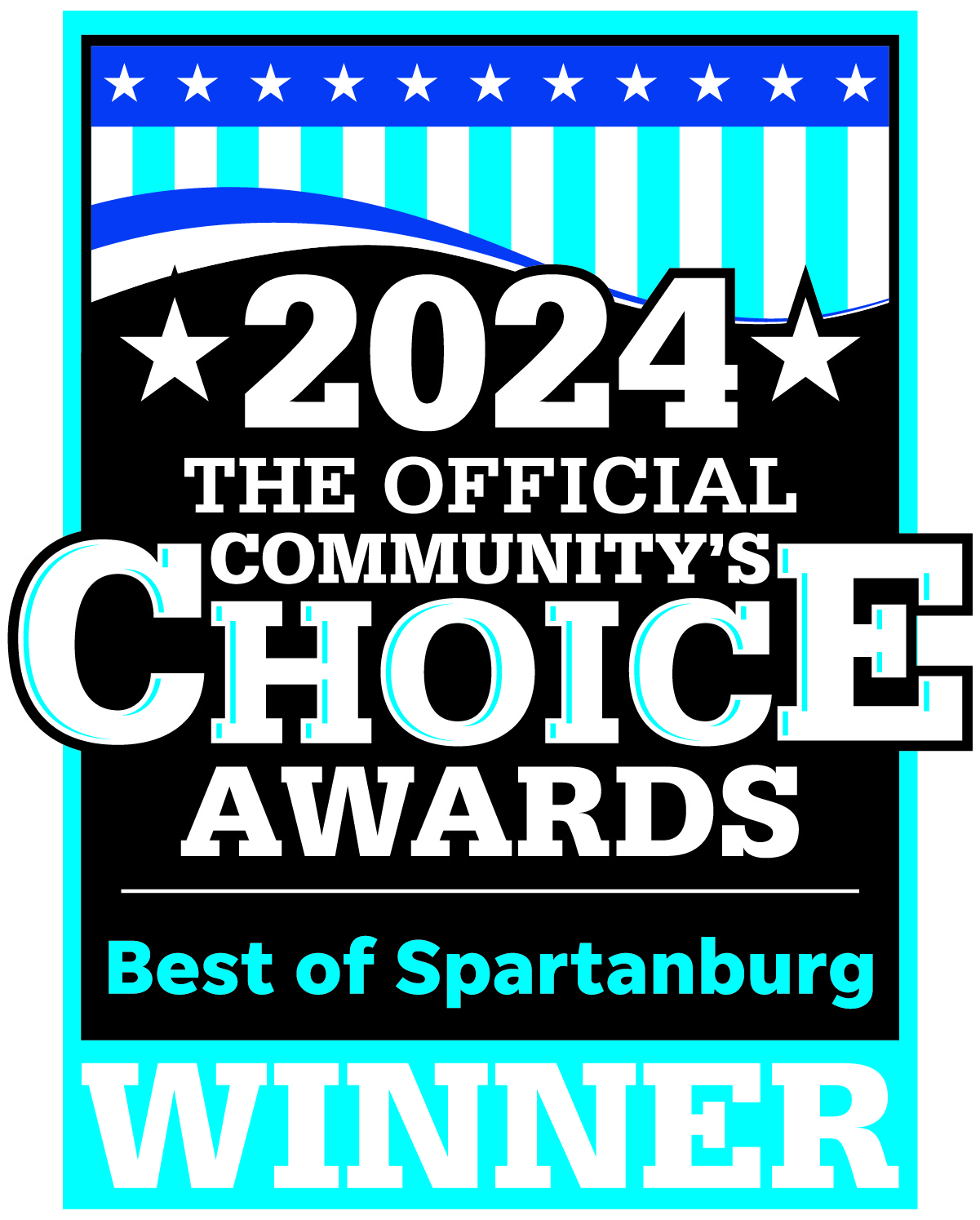 2024 Community's Choice Awards Best of Spartanburg Winner
