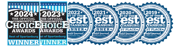 Community's Choice Awards, Best of Spartanburg winner 2019 through 2024