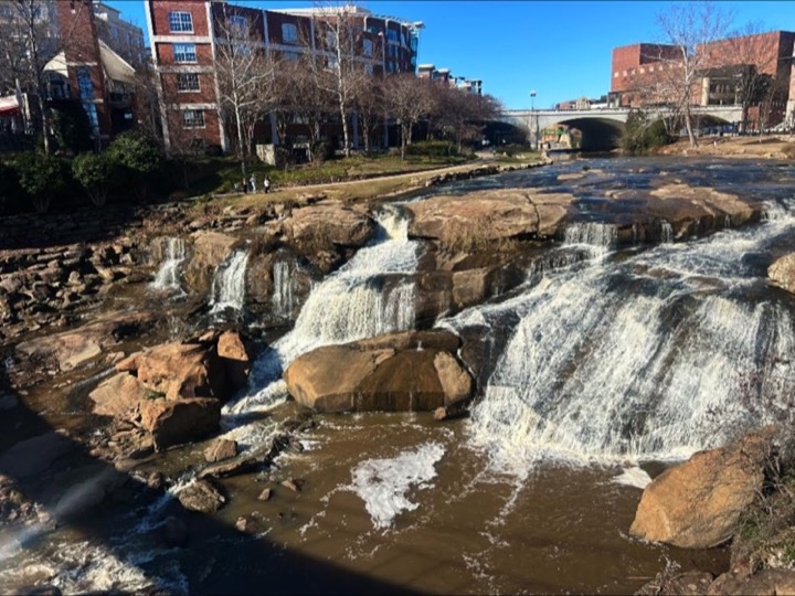 Falls Park on the Reedy River, downtown Greenville SC